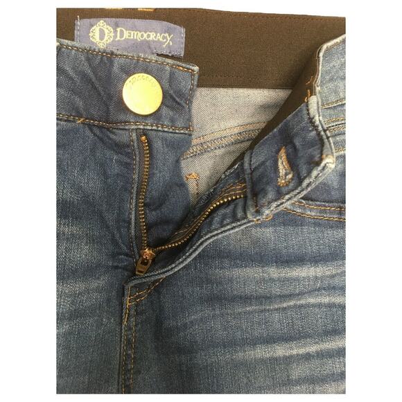 Democracy Jeans Womens 6 Ab Solution Jegging Booty Lift Mid Rise Skinny Blue - Picture 5 of 16